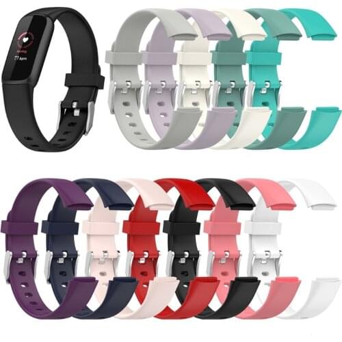 Silicone Wristband Replacement Watreproof Strap Wrist Soft Band Bracelets Compatible with Fitbit-Luxe Smart Watch
