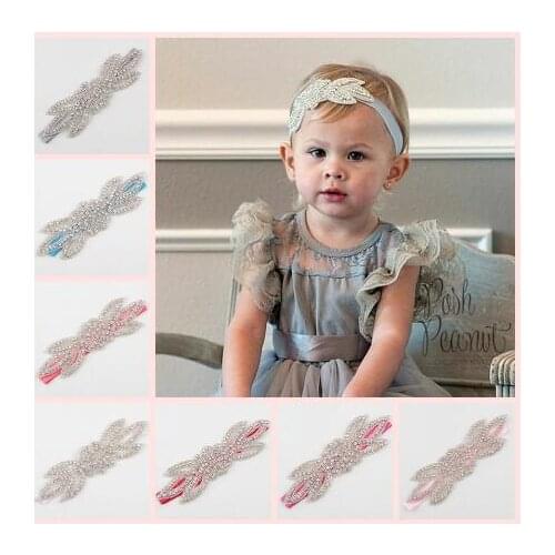 Wedding Headband Beads Rhinestone Flower Leaves Tiara Hair Band Pageant Prom Hair Accessories YH555