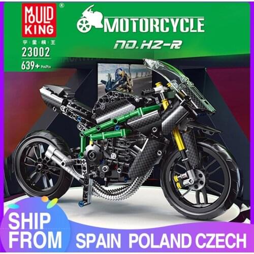 MOULD KING High-Tech The MOC H2R Motorcycle Model Building Blocks Assembly creative Bricks Kids DIY Toys Christmas Gifts