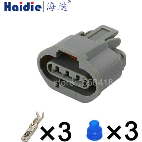 Free shipping 2sets 3pin auto plastic connector plug 7183-1334-40 auto waterproof cable wiring connector 7183-1334