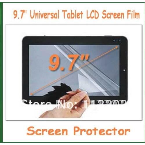 100pcs 9.7 inch Universal LCD Clear Screen Protector Protective Film NOT Full-Screen for MID Tablet PC GPS MP4 197x148mm