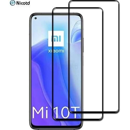 2Pcs Full Cover Tempered Glass For Xiaomi 10T 5G Screen Protective Glass On For Xiaomi 10T Pro 5G Xiaomi 10T Lite 5G Glass Film