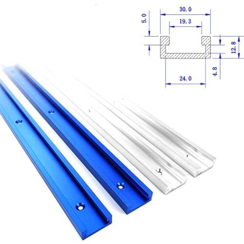 20-120CM Woodworking 30 Type T-tracks Aluminium alloy Miter Track For Table Saw Miter Gauge Rod workbench DIY Tool
