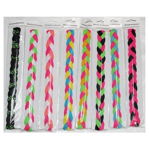 2016 wholesale cheap handmade non slip 3 ropes braided mini headbands for babies