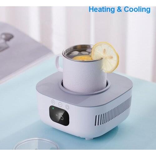 220V Fast Cooler Cup Electric Heater Cup Beer Bottle Pop Can Soda Drinks Cooling Mug Home Office Beverage Cooler Cooling Tools