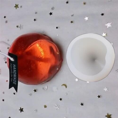 3D peach Silicone Candle Molds Candy Cake Soap Making Mould Chocolate Thanksgiving Christmas Decoration Clay fondant Mold