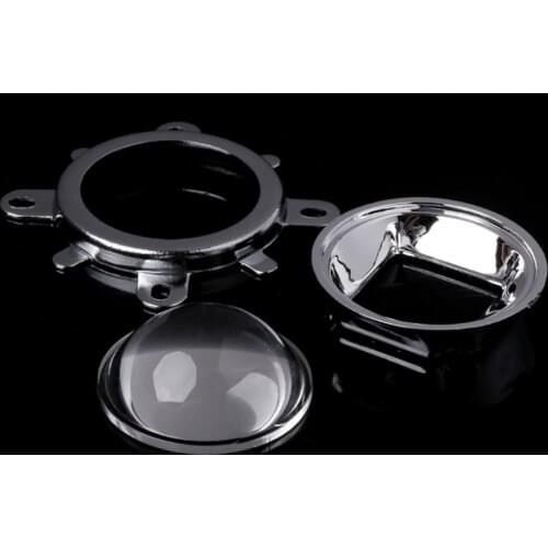 44mm 60 degrees Lens 50mm Reflector Cup Collimator Fixed Bracket Light High Quality For 50W 100W COB LED 168set