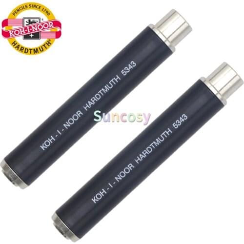 KOH-I-NOOR 5343 - Chalk Holder Made of Metal for Round 9-10 Mm Chalk, Black -No Fouling of The Hands and Easy Stowage In The Bag