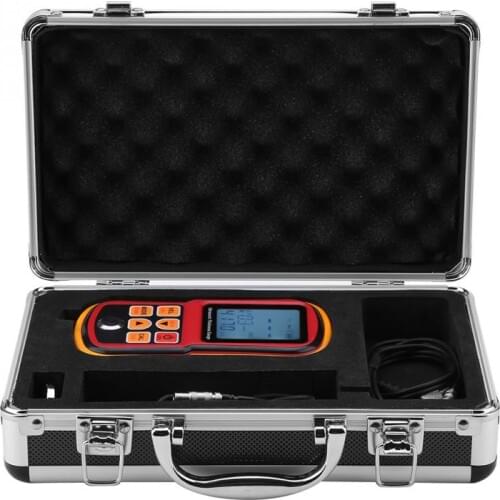 Digital Ultrasonic Thickness Gauge 1-300mm Steel Width Testing Monitor Professional Metal Thickness Gauge Tester GM130