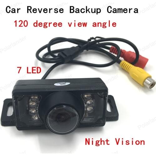 Hot sell Color CMOS 120 degree Car Rear View Camera Reverse Backup Camera 7 LED Waterproof