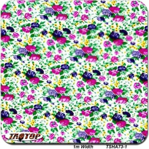 1m 50Sq TSHA73-1 Flower Aqua Print Film Printing Film Water Printing Film Water Transfer Printing Film