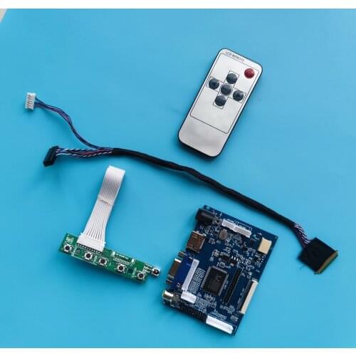 Kit Work for LTN101NT02 1024x600 2AV Controller Board Remote Display Monitor LED HDMI-compatible 10.1" LCD Driver Panel VGA AV