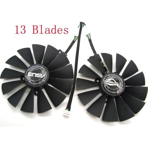 Free Shipping T129215SM DC12V 0.25AMP Graphics / Video Card Cooler Fan FOR ASUS STRIX RX570 4G GAMINGGraphics Card Cooling Fan