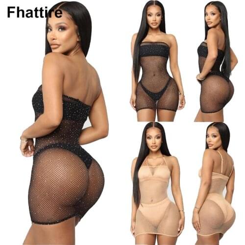 2020 Hot Women Sheer Mesh Sexy Home Nightdress Lingerie Through Mini Dress Sheer Lenceria Mujer Sexy Clubwear Cover Up Dress