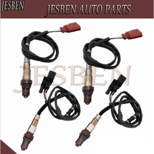 4PCS/lot Upstream & Downstream Lambda Probe O2 Oxygen Sensor fit for Audi A4 Quattro 3.0L 2005 2006 NO# 17014 SG1170 06A906262CN