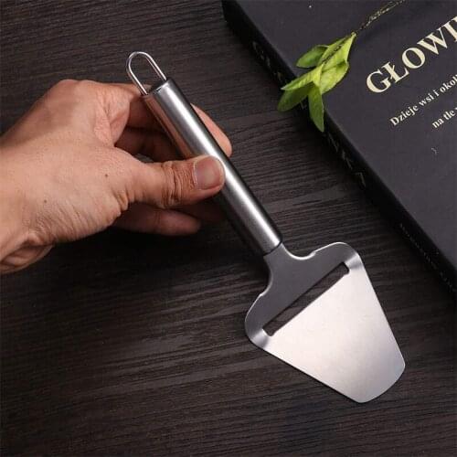 Stainless Steel Cheese Peeler Cheese Slicer Handheld Shovel Blade Butter Slicer Cutting Portable Cheese Grater Kitchen Gadgets