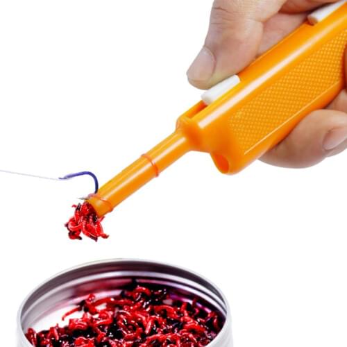 2019 New Professional Earthworm Clip Portable Fishing Baits Bloodworm Cilp Fishing Lures Clip Quick Tying Helper Fish Tool