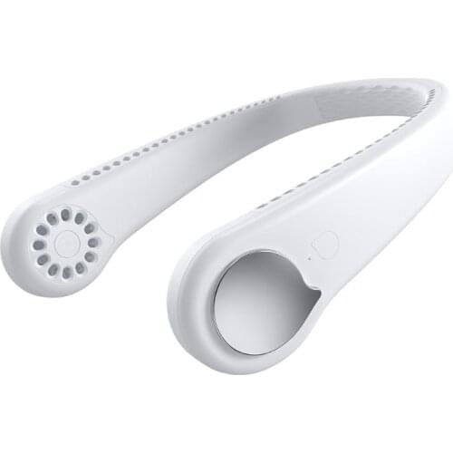 Portable Fan Hand Free Small Personal Mini USB Fan 1800mAh Rechargeable Battery Operated Outdoor Sports Hanging Neck Fan