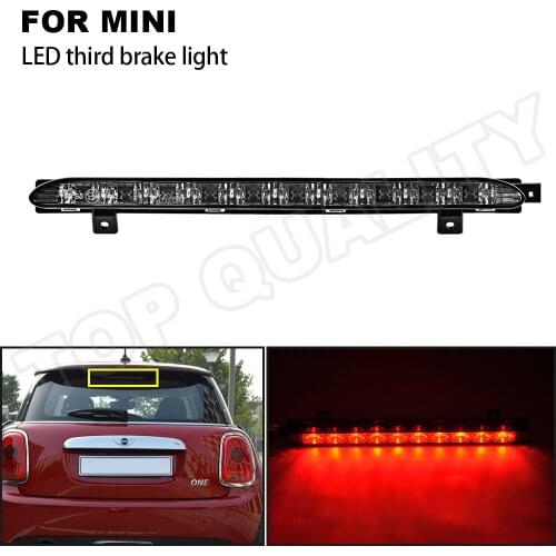 Clear Car LED Third Brake Light For MINI R56 10/2005-08/2010 R56 LCI 03/2009-11/2013 Rear High Position Stop Lamp LED Tail Light