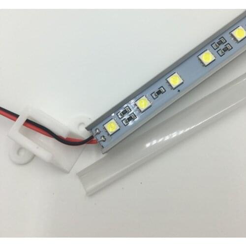 5050SMD LED Bar Light with Plastic Cover 36Leds LED bar Strip DC24V LED Tube Hard LED light For Car Moto Bus shop decoration