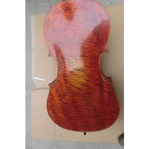 Cello 4/4 Size Strad Style with Perfect Workmanship ,1 piece back