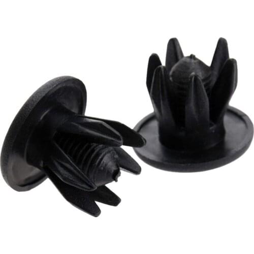 Interior Rivet Clip Fastener Accessories Bumper Plastic Black Set 10mm