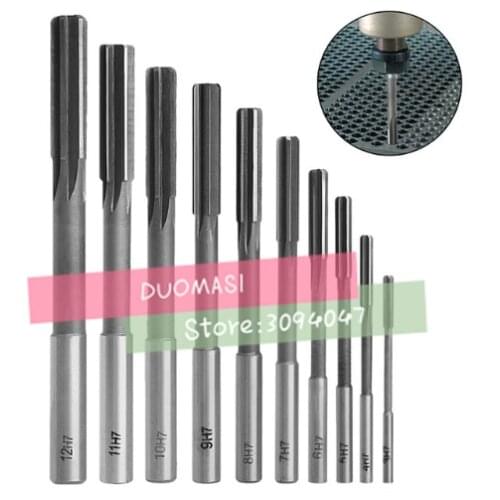 1Pc 2mm-20mm HSS Straight Shank Chucking Reamer Machine Reamer Milling Cutter Tool For bore Machining 3/4/5/6/7/8/10/12/18/20mm