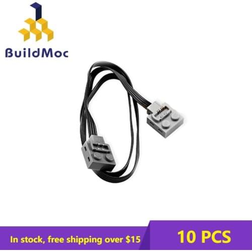 10PCS MOC Bricks 58118 Power Functions Extension Wire For Building Blocks Parts DIY Educational Creative gift Toys