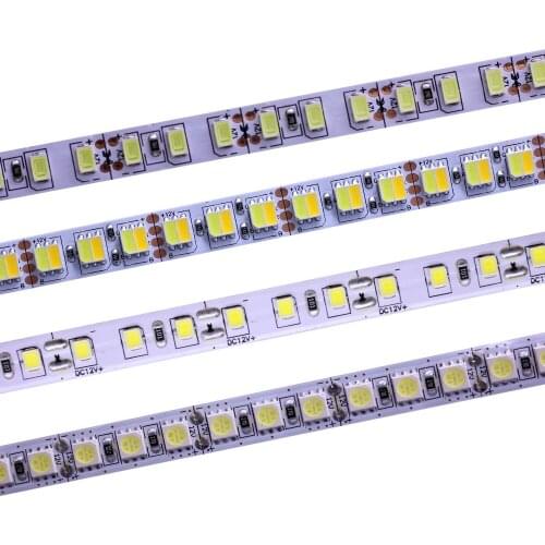 DC 12V 24V 120leds/m 5050 5054 5730 2835 5025 5m LED strip Light tape CCT RGB 4000k neutral white white warm white