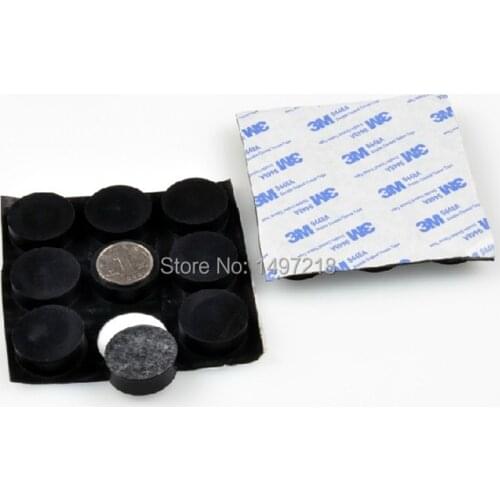 20 PCS 30mm x 10mm Black anti slip silicone rubber plastic bumper damper shock absorber 3M self-adhesive silicone feet pads