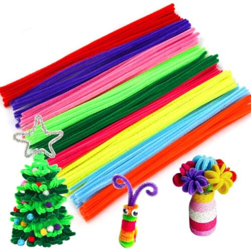 200/300/pcs colorful Chenille Stems Pipe Cleaners Handmade DIY Art Craft Material Supplies Kids Handicraft Children