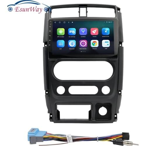 1din2Din Car DVD Frame Audio Fitting Adaptor Dash Trim Kits Facia Panel 9inch For Suzuki JIMMY 2015-2019 Double din Radio Player