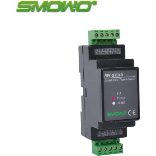 DIN rail load cell digital transmitter transducer RW-GT01D RS232/RS485 smowo
