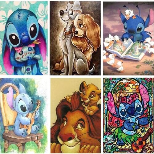 LUOVIZEM DIY 5D Diamond Painting Cartoon Elephant Animal Pattern Embroidery Full Square/Round Drill Painting Home Decor