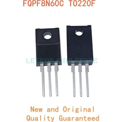 10PCS FQPF8N60C TO-220 8N60C TO-220F 8N60 TO220 FQPF8N60 TO220F MOSFET transistor N-CH new and original IC Chipset