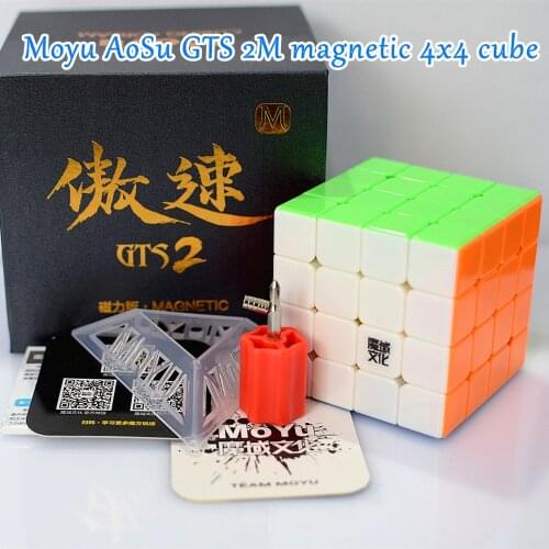 Moyu Aosu GTS2 M Magnetic 4x4x4 magic cube 4x4 speed cube 4x4x4 cubo magico GTS 2M puzzle cube