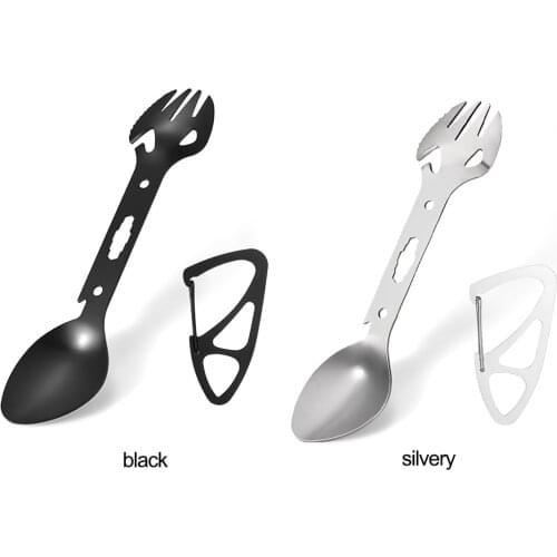 Camping Survival Tool Kits Spoon Fork M2.5/M3/M3.5/M4/M5 Wrench Picnic Tableware Practical Fork Knife Spoon Bottle Can Opener