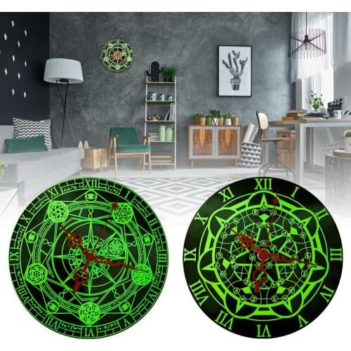12 Inch Luminous Wall Clock Silent Wooden Design Wall Clock Dark Night Nordic Fashion Wall Clock without Tick Clock Fast deliver