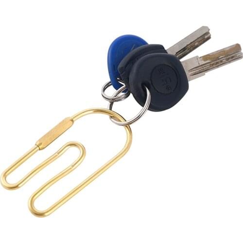 Nordic ins retro brass fast hanging buckle outdoor keychain car key ring belt buckle sports pants keychain