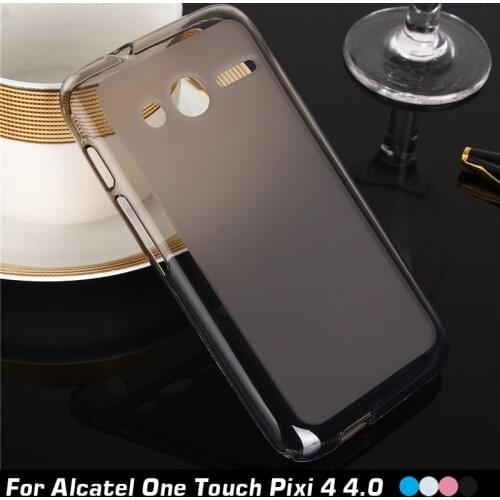 New Matte TPU Back Cover Case For Alcatel One Touch Pixi 4 4.0 4034D Case Silicone 4.0 inch Soft Protective Phone Bag With Gift