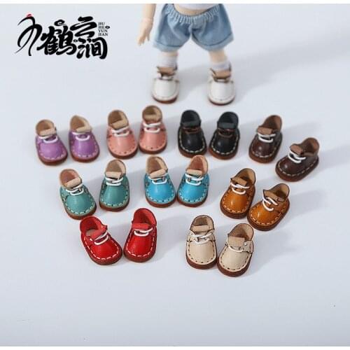 Ob11 baby shoes cowhide curled leather shoes baby shoes my GSC body 12 BJD body9