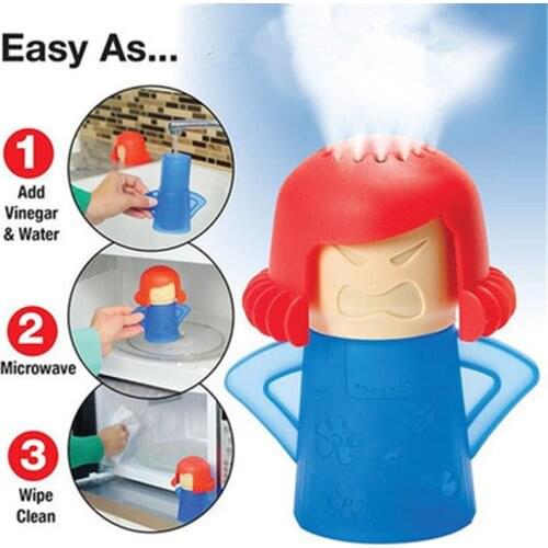 Oven Steam Microwave Cleaner Easily Cleans Microwave Angry Mom Oven Steam Cleaner Appliances Microwave Fridge Cleaning