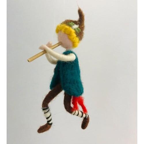 Fairy Needle Felting Kit for Beginners Elf Handmade Wool for Felting Creativity Kit Felting Gift Video Instruction 15cm Height