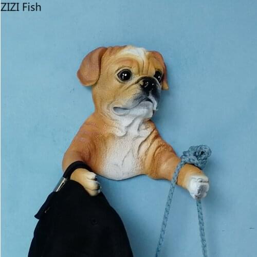 Modern Resin Animal Hook Creative Wall Hanging Cartoon Retro Decoration Home Living Room Porch Wall Coat Hook Home Decoration