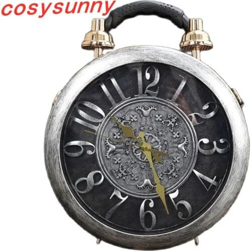 Fashion designer ladys handbag Real alarm clock bag ladys handbag shoulder strap messenger bag luxury handbag ladys bag