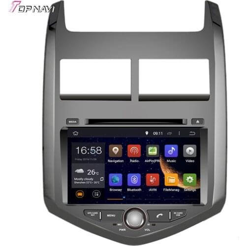Topnavi 8'' Octa Core 4GB RAM Android 6.0 Car Radio Stereo GPS for AVEO 2011- For Chevrolet Audio DVD Player