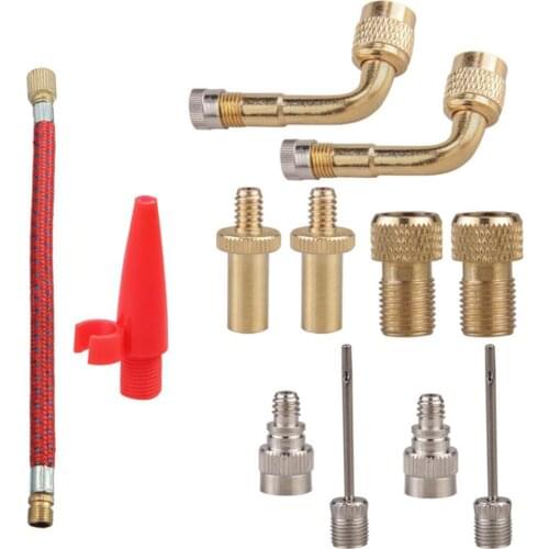 Air Pump In Flation Needle Nozzle Adapter Valve Adapter Inflation Joint Pipe for Valve Gym Balloon Toy Pump Bicycle Accessories