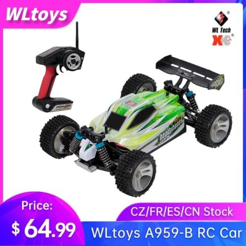 WLtoys A959-B 1:18 2.4GHz 4WD RC Car 70KM/H High Speed RC Racing Car Electric Remote Control Vehicle Off-Road Car Toys rc drift