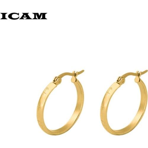 ICAM orea Jewelry Earrings Lovers Circle Ear Ring Earrings For Women And Rings Earrings Female Hip Hop Hoop Earrings
