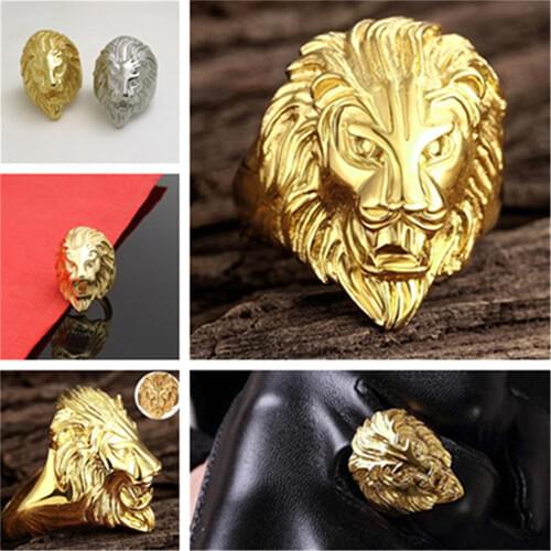 2021 trend Jewelry ring for men vintage Mens rings gold lion head eagle Itachi ring anillos para hombre finger ring women rings